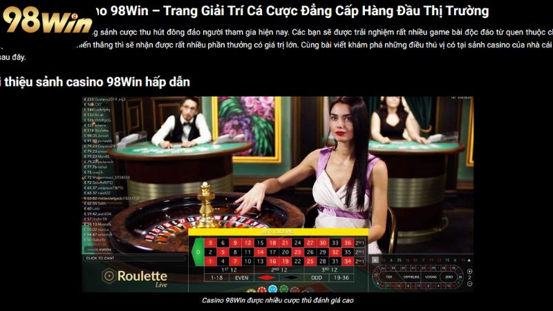 CASINO 98win - Sòng Bạc Hàng Đầu Đáp Ứng Đủ Mọi Nhu Cầu 1 tai-sao-nen-lua-chon-tham-gia-choi-tai-casino-98win?