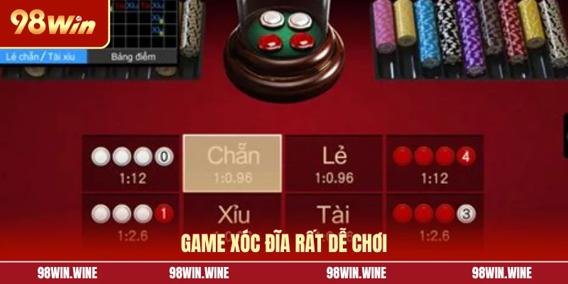 Game xóc đĩa rất dễ chơi